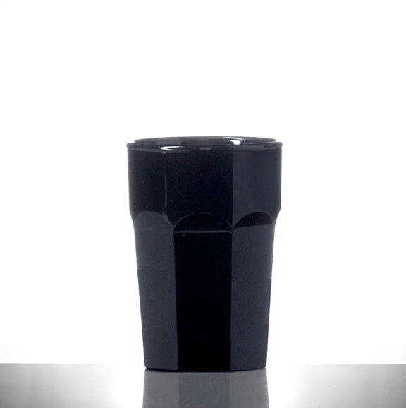 Elite Remedy Polycarbonate Shot Glasses Black CE 25ml Box of 24