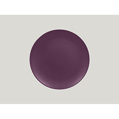 NMELLOW FLAT COUPE PLATE 27CM PLUM PURPL x12