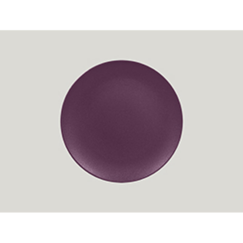 NMELLOW FLAT COUPE PLATE 27CM PLUM PURPL x12