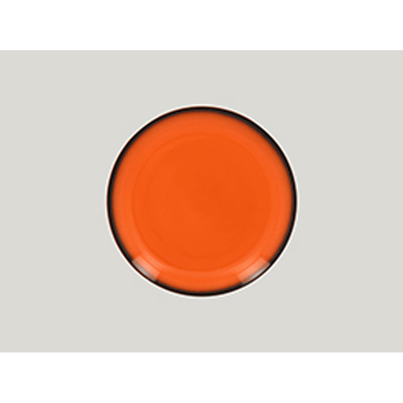 LEA FLAT COUPE PLATE 21CM ORANGE         x12