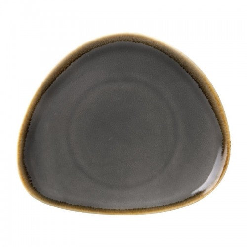 Olympia Kiln Smoke Tri Plate - 280mm 11" (Box 4)