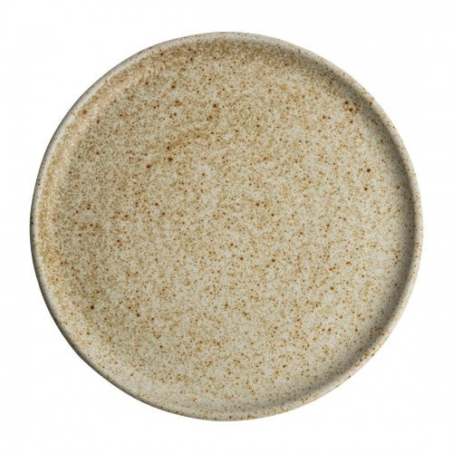 Olympia Canvas Small Rim Rnd Plate w/Soft Rings Glazed Edge Wheat 265mm (Box 6)