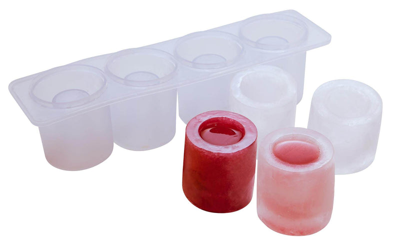 Mould 4 Cavity Silicone Shot Glass Clear