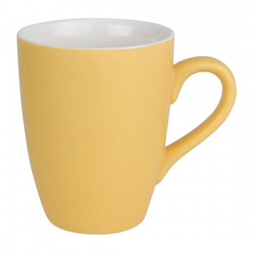 Olympia Pastel Porcelain Mug Yellow - 340ml 12oz (Box 6)