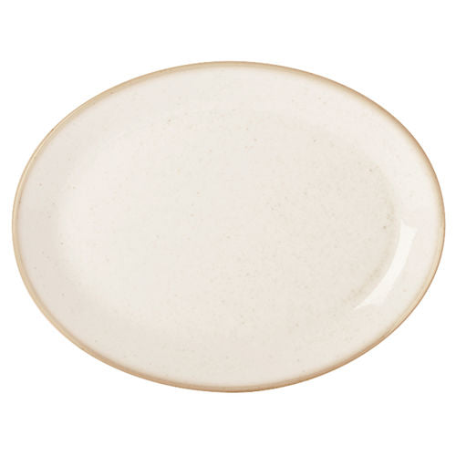 Oatmeal Oval Plate 30cm/12" x6