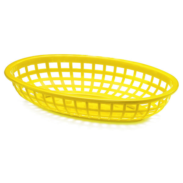 Classic Oval Food Basket Yellow 24x15x5cm (Case of 36)