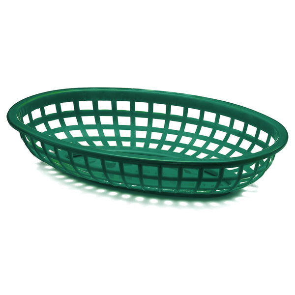 Classic Oval Food Basket Forest Green 24x15x5cm x 36