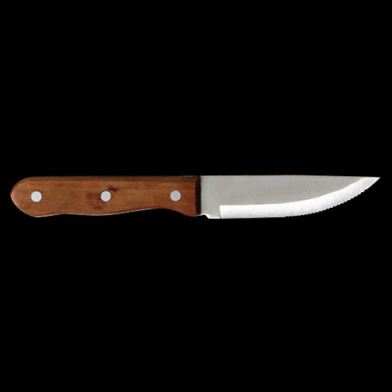 STEAK KNIFE PINEAPPLE WOOD HANDLE NR     x12
