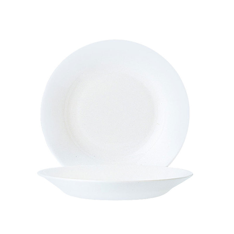 ARCOPAL WHITE SOUP PLATE 9~              x24