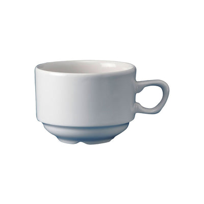 PLAIN WHITE COFFEE CUP STACKING 11CL     x24