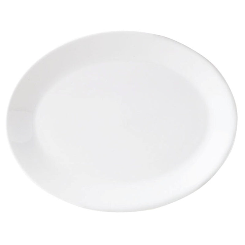 MONACO WHITE REG OVAL DISH 13 NR         x12