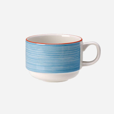 RIO BLUE TEACUP STACKING 6oz          NR x36