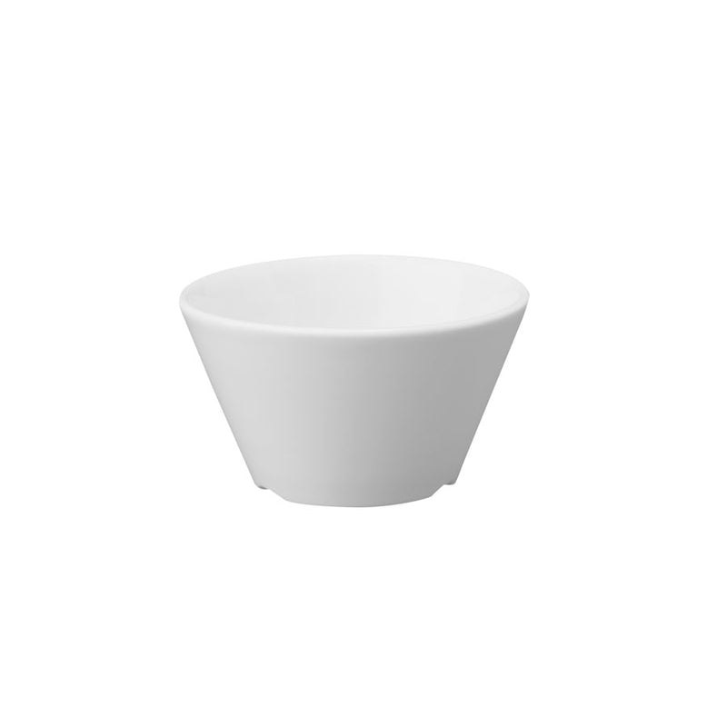 X SQUARED ROUND WHITE SAUCE DISH 11CL    x24