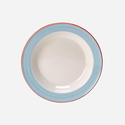 RIO BLUE SOUP PLATE 21.5CM            NR x24