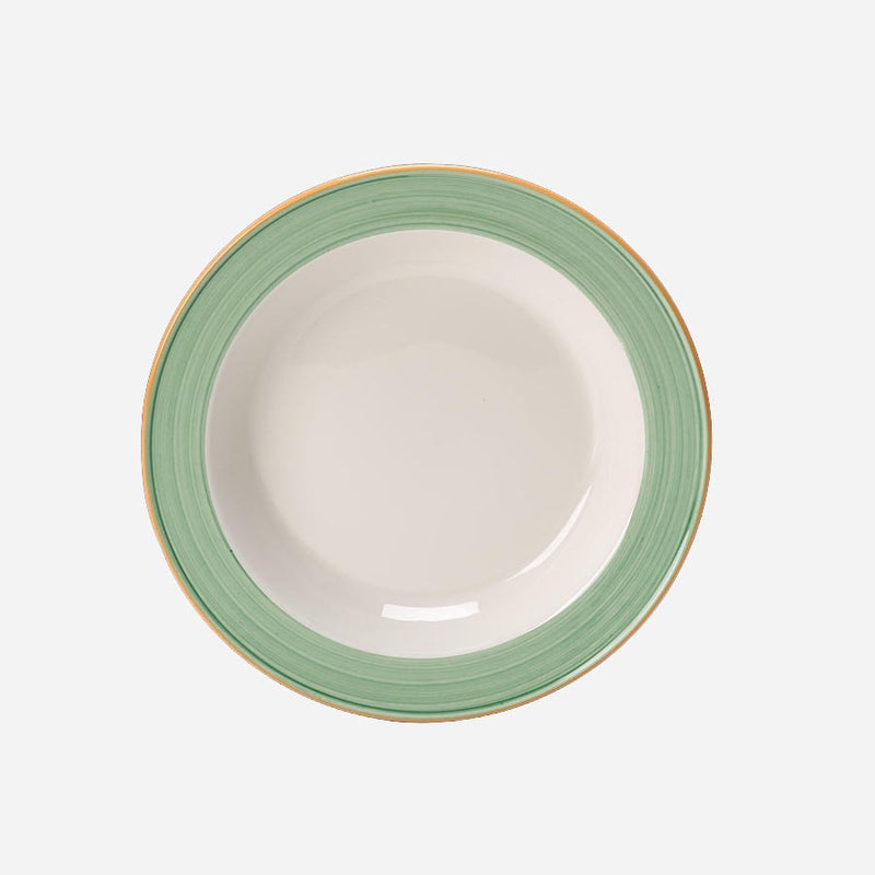 RIO GREEN SOUP PLATE 21.5CM           NR x24