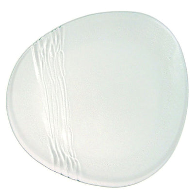 ORGANICS GLASS PLATE CLEAR 14" 36CM NR   x12