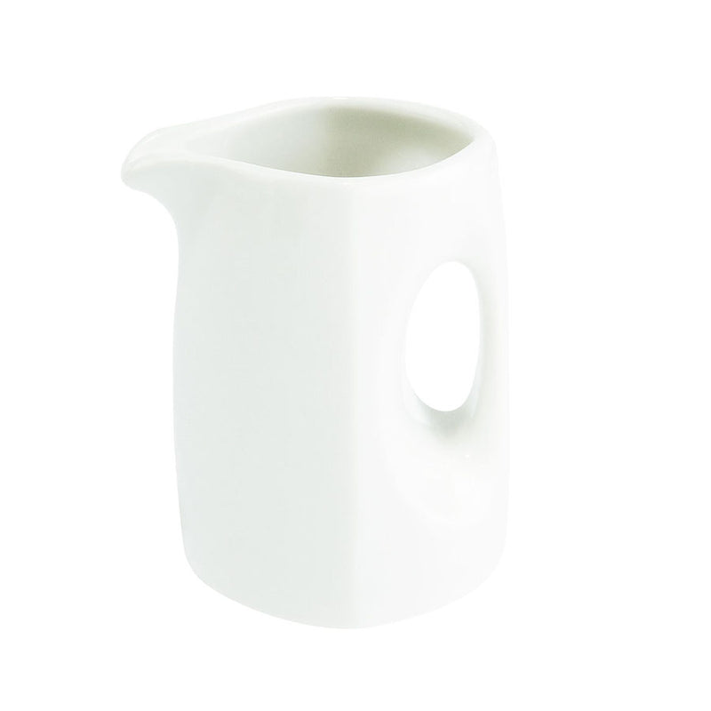 WHITE SQUARED JUG 3OZ 8.5CL (CASE OF 4) 