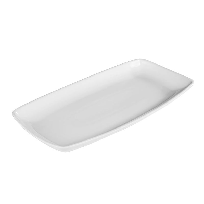 X SQUARED RECT PLATE 14" WHITE (PACK 6) 