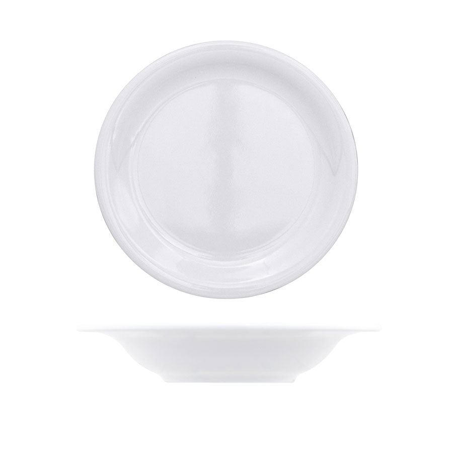 MELAMINE PLATE WHITE 6.5" 16.5CM         x48