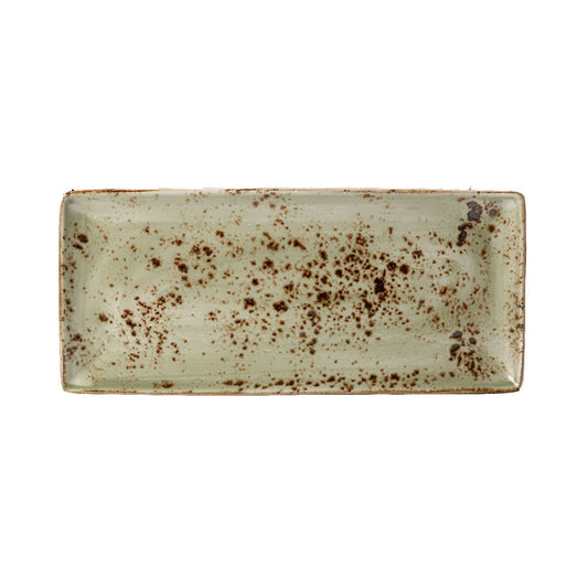 CRAFT RECTANGLE FOUR 37X16.5CM GREEN     x6
