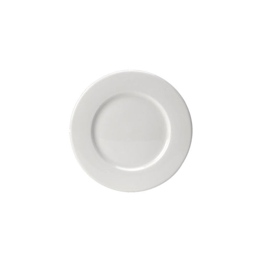 MONACO PLATE WIDE RIM 6'/4" 15.75CM WHT  x36