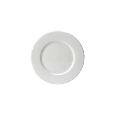 MONACO PLATE WIDE RIM 6'/4" 15.75CM WHT  x36