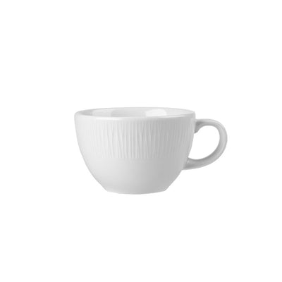 BAMBOO EMBOSSED TEA CUP 8OZ WH           x12