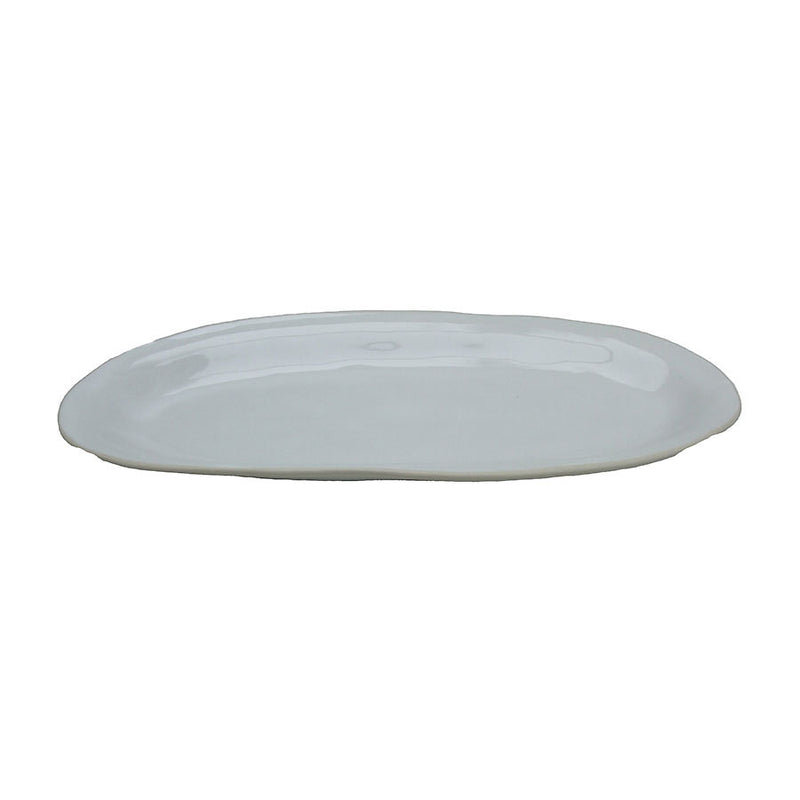 LONG OVAL PLATTER 44X21CM WHITE          x6