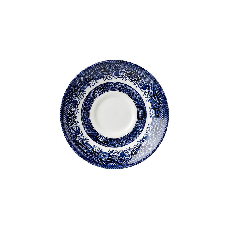 WILLOW GEORGIAN SAUCER+H9 5 .5" BLUE NR  x12