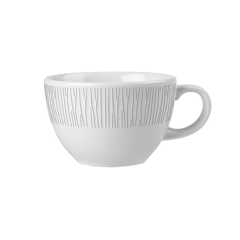 BAMBOO TEA CUP 12OZ WHITE                x12