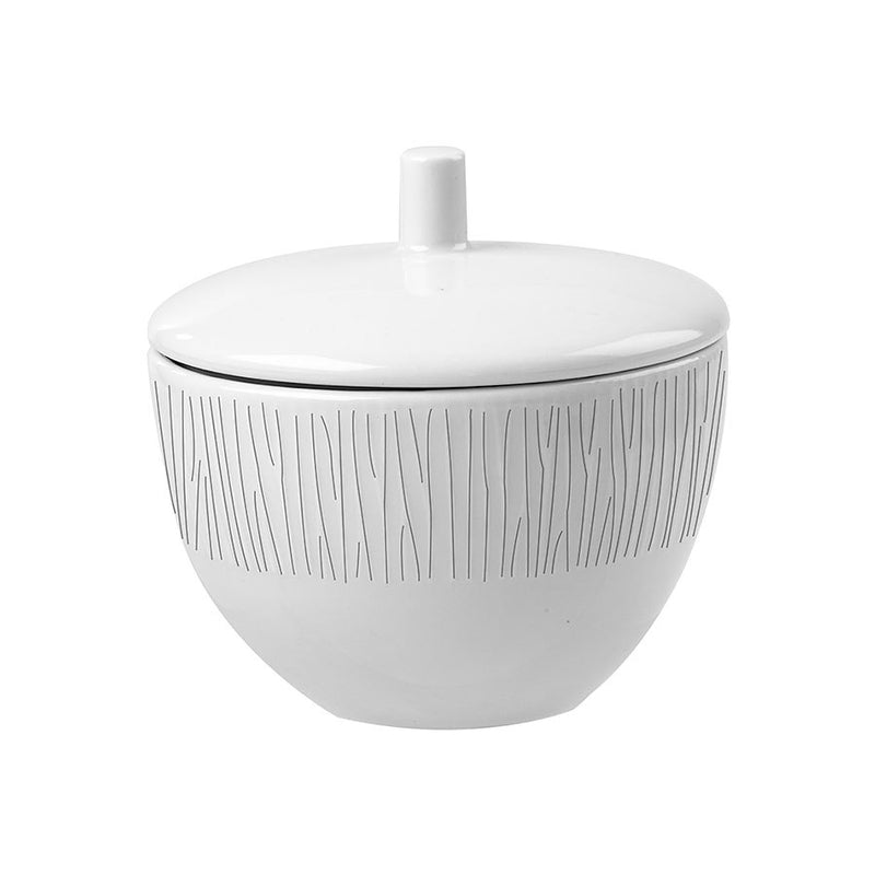 BAMBOO SUGAR BOWL 8OZ WHITE              x12