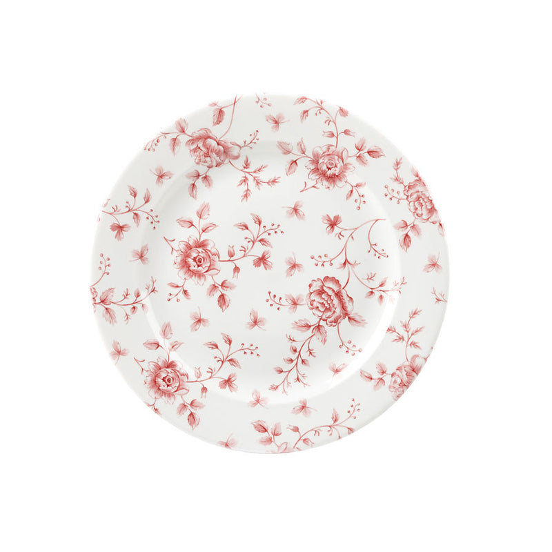 VINTAGE PRINTS PLATE 27.6CM CRANBERRY    x6