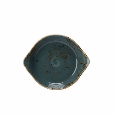 ROUND EARED DISH 18.5CM 7.25" BLUE       x12