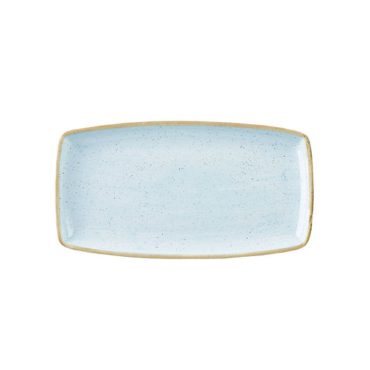 OBLONG PLATE 35CM DUCK EGG BLUE          x6