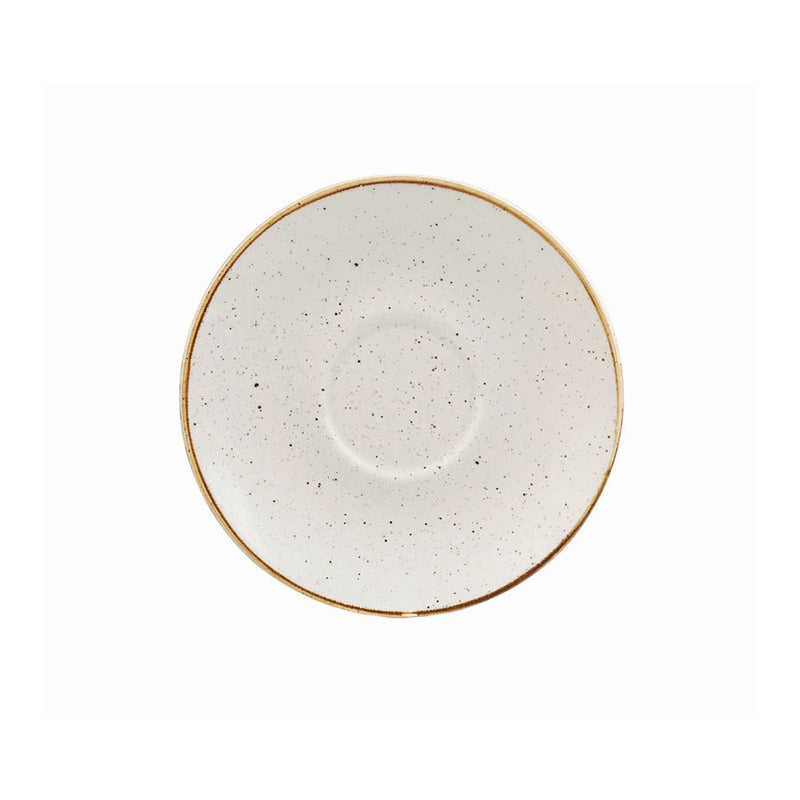 BARLEY WHITE CAPPUCCINO SAUCER 6.25"     x12