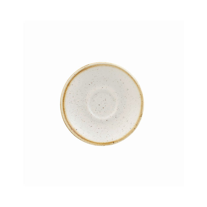 BARLEY WHITE ESPRESSO SAUCER 4.5"        x12