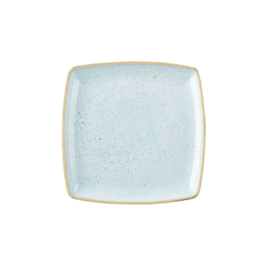 S/CAST DUCK EGG DEEP SQUARE PLATE 10.25" x6