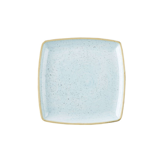 S/CAST DUCK EGG DEEP SQUARE PLATE 10.25" x6