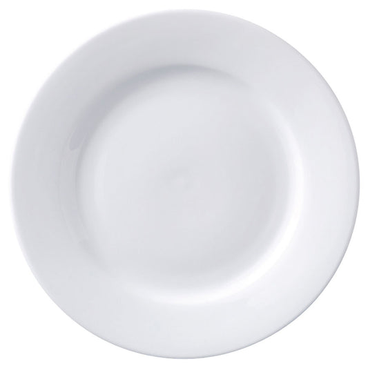 SUPERWHITE WINGED PLATE 10in/26cm        x6