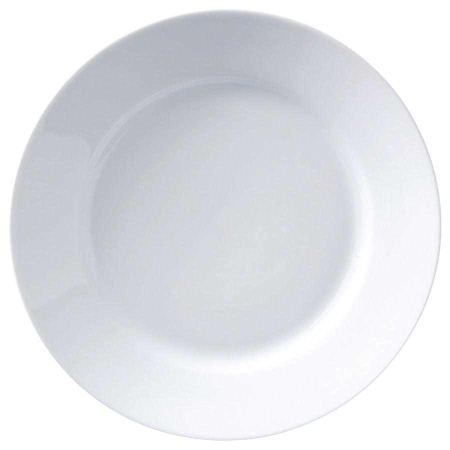 SUPERWHITE DEEP WINGED PLATE 11in/28cm   x6