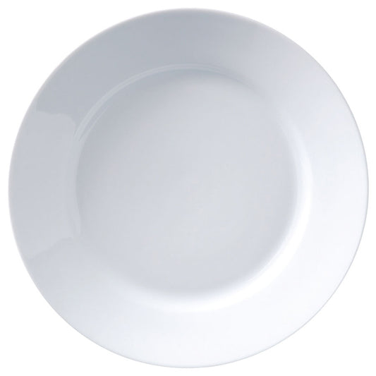 SUPERWHITE DEEP WINGED PLATE 11in/28cm   x6