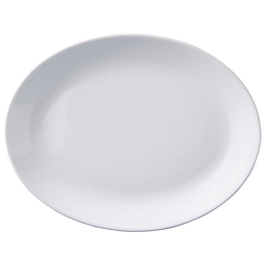 SUPERWHITE OVAL PLATE 9.5in/24cm         x6