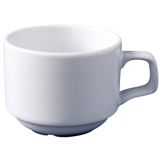 SUPERWHITE STACKING TEA CUP 7oz/20cl     x12