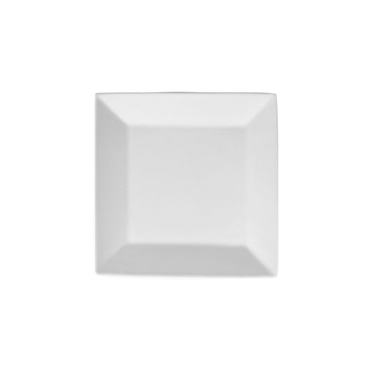 SUPERWHITE SQUARE PLATE 10.5" 26.5CM     x6
