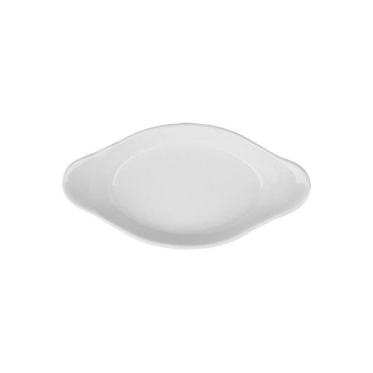 SUPERWHITE OVAL EARED DISH 10" 25CM      x6
