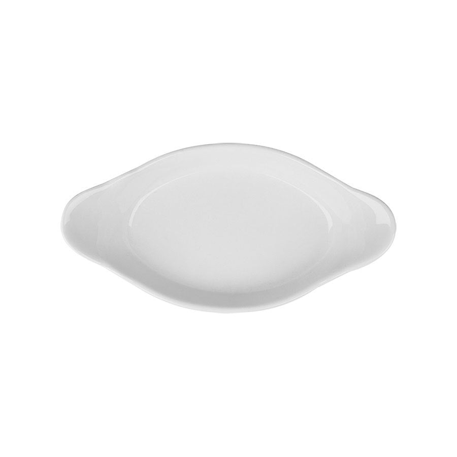 SUPERWHITE OVAL EARED DISH 11" 28CM      x6