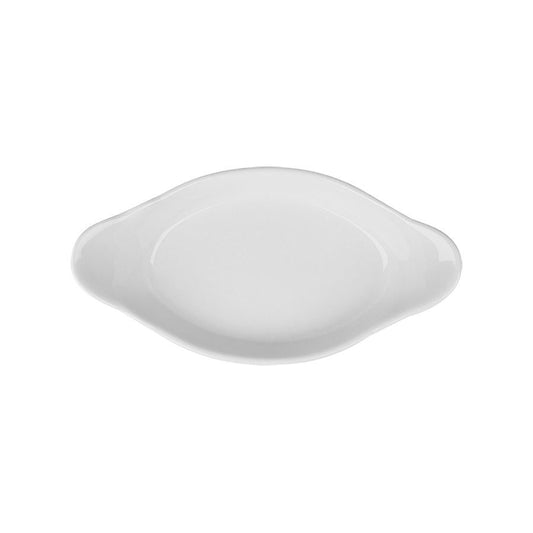 SUPERWHITE OVAL EARED DISH 11" 28CM      x6
