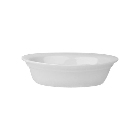 SUPERWHITE LIPPED OVL PIE DISH 7" 17.5CM x6