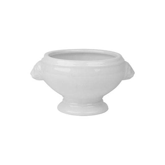 SUPERWHITE LION HEAD SOUP BWL 4"10.5CM   x6