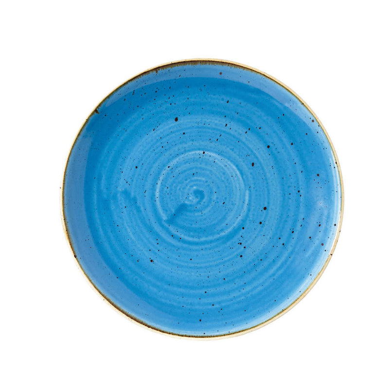CORNFLOWER BLUE COUPE PLATE 28.8CM       x12